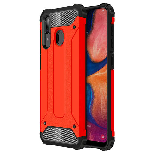 Military Defender Tough Shockproof Case for Samsung Galaxy A20 / A30 - Red